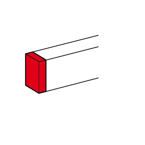 Parapetcsatorna végzáró 80x50/35-csatornához szimmetrikus 80mm x 50mm kezeletlen DLP Legrand 010722