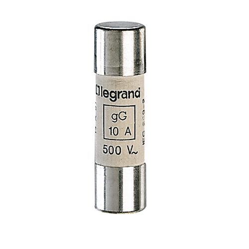 Hengeres biztosítóbetét gL 14x51mm 8A AC500/600V Lexic Legrand 014310