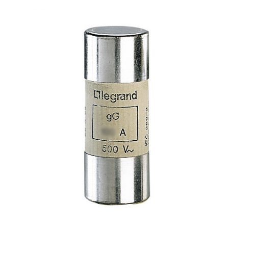 Hengeres biztosítóbetét gL 22x58mm 10A AC500/600V Lexic Legrand 015310