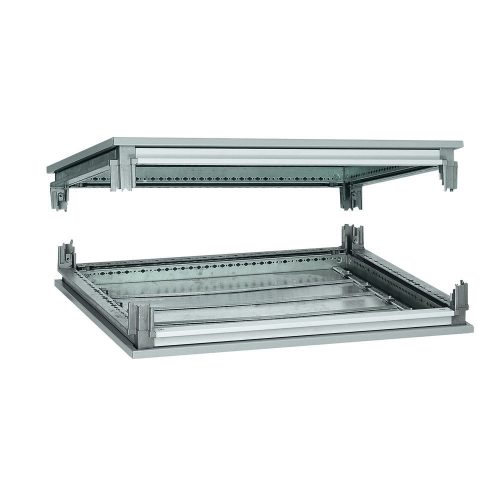 Tető+alap készlet XL3 4000-hez porszórt acél 725mm-sz 150mm-ma 475mm-mé szürke XL3 Legrand 020504