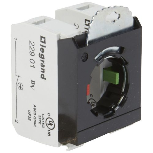 Érintkezőblokk adapterrel vezérlőkészülékhez előlapra 1-z 1-ny 3A/AC15/230V Osmoz L22 Legrand 022976