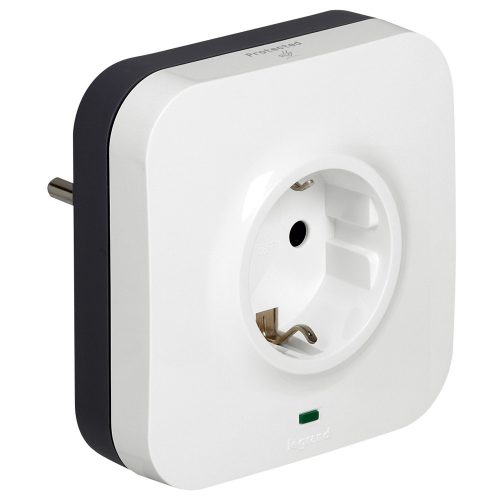 Túlfeszültségvédő adapterdugó III (D) 2P+F dugalj+2xRJ45(IN/OUT) 230V/AC 1.5kA Legrand 694670