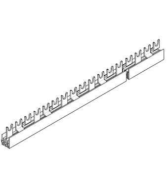 Villás sínezés  3 pólusú  16mm²  1m  nem kitörhető Schrack BS990114ME