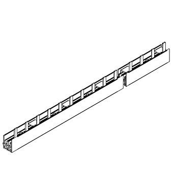 Nyelves sínezés  3 pólusú (L1 L2 L3)  10mm²  1m Schrack BS990116ME