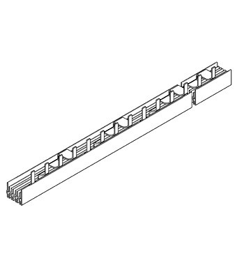 Nyelves sínezés  4 pólusú  10mm²  1m Schrack BS990126