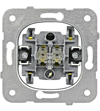 Kapcsolóbetét+állásjelző LED  2 pólusú  rugós csatlakozás Schrack EV100007