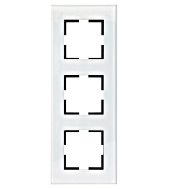 3-as keret  üveg  fehér Schrack EV145003W