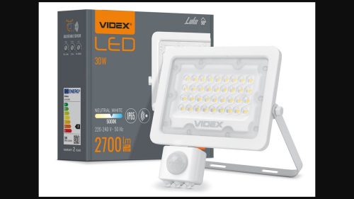 Videx Luka 30 W-os mozgásérzékelős natúrfehér LED reflektor