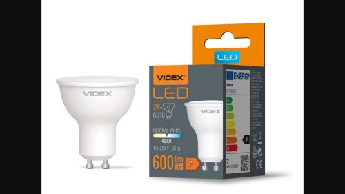 Videx GU10-es foglalatú 7 W-os SMD LED izzó natúr fehér