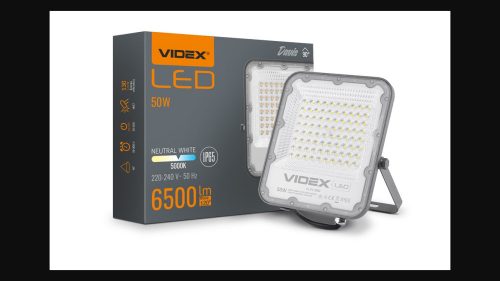 Videx Davis 50 W-os 5000K  6 500lm   LED reflektor