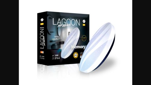 Lagoon PP series Memory 24 W-os ø390 mm kerek natúr fehér mennyezeti lámpa IP44-es védettségű