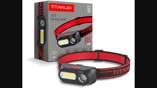 Videx TITANUM LED Fejlámpa újratölthető akkumulátorral  6500K  TLF-H03