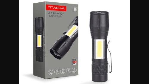 Videx TITANUM hordozható LED zseblámpa  6500K  120lm TLF-T01