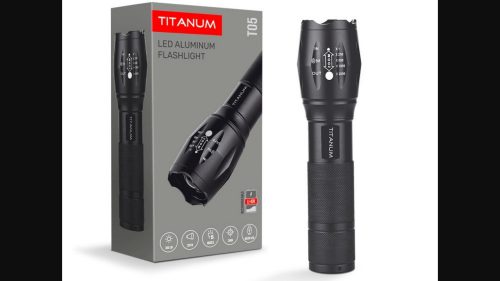 Videx TITANUM hordozható LED zseblámpa  6500K  300lm  TLF-T05