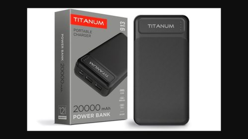 Videx TITANUM power bank  fekete színű  20000mAh  TPB-913