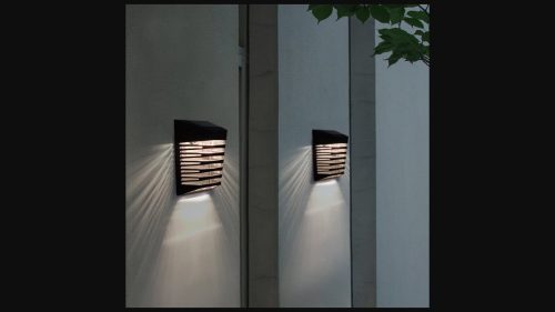 EcoLight Napelemes fali lámpa beépített alkonykapcsolóval  SOE-2