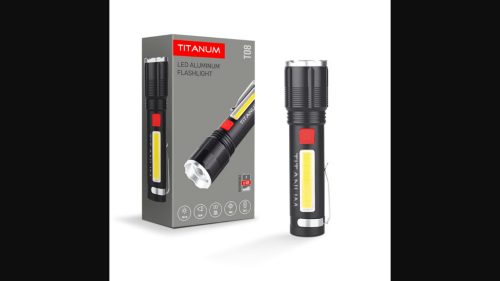 Videx TITANUM hordozható LED zseblámpa  6500K  700lm  TLF-T08