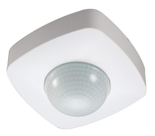 Jelenlétérzékelő (<6m) 360° PIR 40m-érzékelésátmérő 1200W 230V fehér Tracon PRS46B