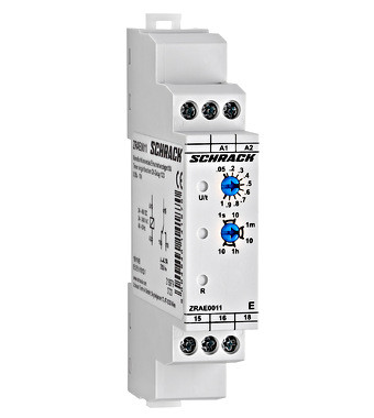 Meghúzás késleltetett időrelé AMPARO  24-48VDC 24-240VAC 1v Schrack ZRAE0011