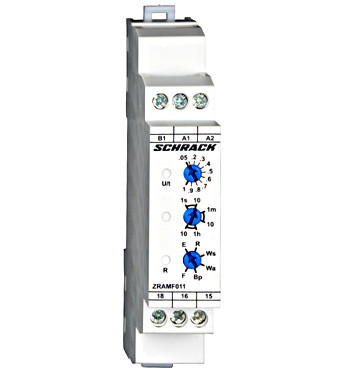 Multifunkciós időrelé AMPARO  24-48VDC 24-240VAC  1v  5A Schrack ZRAMF011