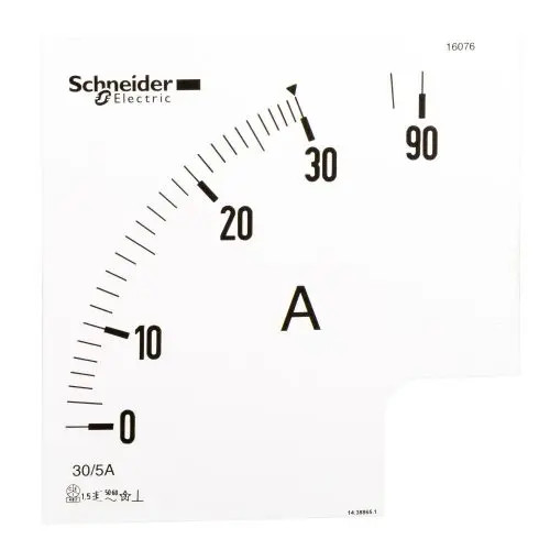 Mérőműszer számlap 1x3In 600 Amper-skála Analog AMP Schneider 16078