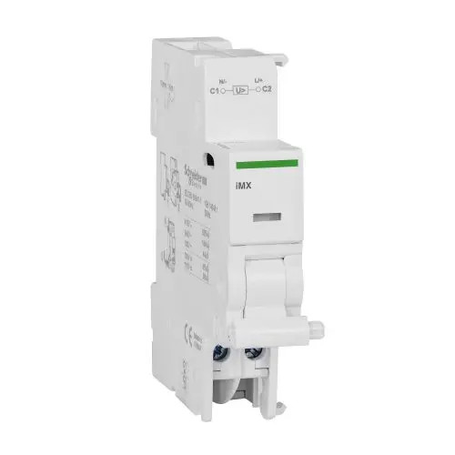 Munkaáramú kioldó iC40/iC60/iC65/iDPN/ARA/iRCA-hoz 415V AC/DC 1modul Acti9 iMX Schneider A9A26476