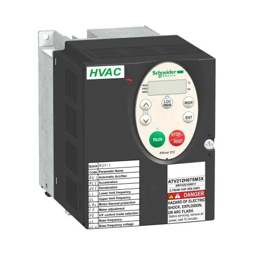 Frekvenciaváltó 3F 380-480V/be 3F 480V/max.ki 0.75kW IP21 Altivar 212 Schneider ATV212H075N4