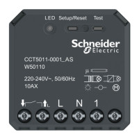 Wiser világításkapcsoló mikromodul WiFi betét 230V 10A 100-2200W süllyesztett szürke Schneider CCT5011-0002