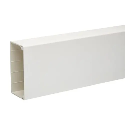 Minicsatorna műanyag 60mm x 120mm x 2000mm fényesfehér kezeletlen halogénmentes Ultra Schneider ETK12360