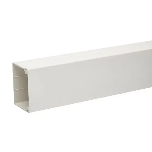 Minicsatorna műanyag 60mm x 80mm x 2000mm fényesfehér kezeletlen halogénmentes Ultra Schneider ETK80360