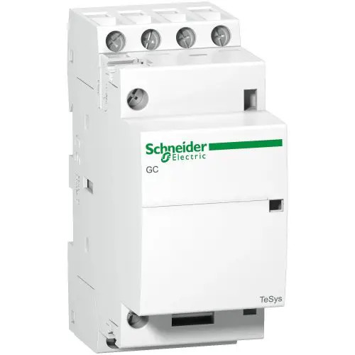 Installációs kontaktor sorolható 25A 0-415V AC 220-240V AC-műk 4M TeSys GC2 Schneider GC2504M5