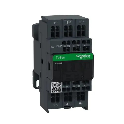 Kontaktor (mágnesk) 4kW/400VAC-3 3-Z 110VAC 1-z 1-ny rugószorításos TeSys LC1-D Schneider LC1D093F7