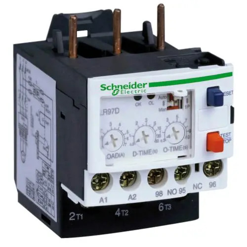 Elektronikus motorvédőrelé 0.3-1.5A 1-v állítható 200-240V50Hz AC csavaros TeSys LR97D Schneider LR97D015M7