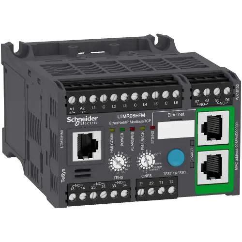 Elektroniku smotorvezérlő Ethernet 0.4-8A 93.5-264V/AC 50-60Hz TeSys T Schneider LTMR08EFM