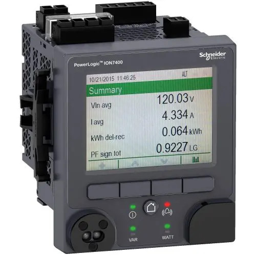 Integrált kijelző modul 1/3F colorLCD Modbus 24VDC elektronikus direkt PowerLogic ION Schneider METSEION7410