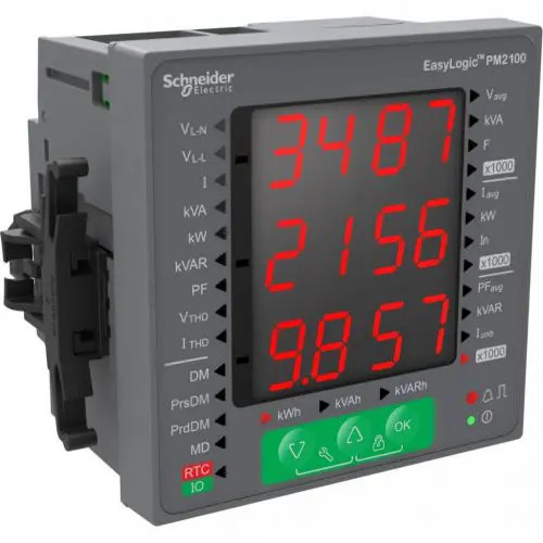 Többfunkciós teljesítménymérő 3F LCD impulzusadós elektronikus 5A EasyLogic PM2000 Schneider METSEPM2120