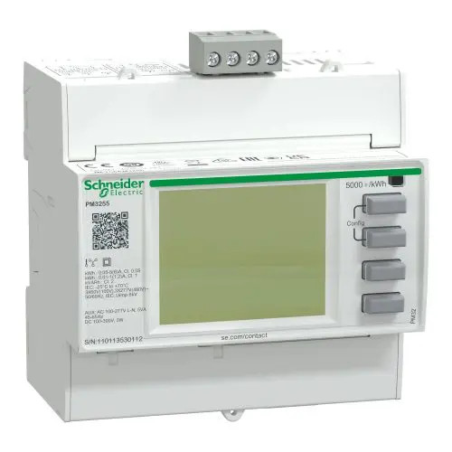 Multifunkciós teljesítménymérő sorolható MODBUS elektronikus 5A 5M PowerLogic PM3000 Schneider METSEPM3255