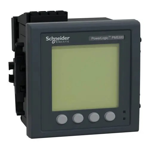 Többfunkciós teljesítménymérő 3F LCD impulzusadós elektronikus 5A PowerLogic PM5000 Schneider METSEPM5320