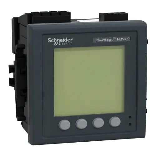 Többfunkciós teljesítménymérő 3F LCD MID elektronikus 3/4-vezetékes PowerLogic PM5000 Schneider METSEPM5331