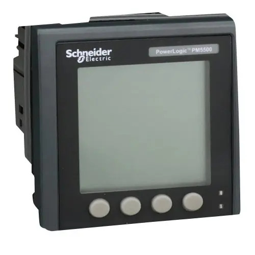 Többfunkciós teljesítménymérő 3F LCD impulzusadós elektronikus 5A PowerLogic PM5000 Schneider METSEPM5560