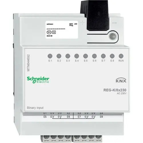 KNX 8-be- 0-230V/ AC kalapsínre 4M IP20 KNX Schneider MTN644692