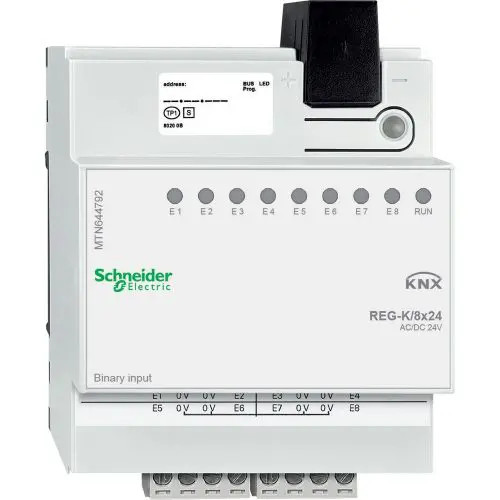 KNX 8-be- 0-24V/ AC/DC kalapsínre 4M IP20 KNX Schneider MTN644792