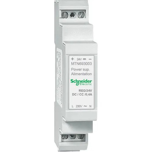 KNX tápegység 230VAC-be 24VDC-ki 0.4A-ki 9.6W stabilizált 1M KNX Schneider MTN693003