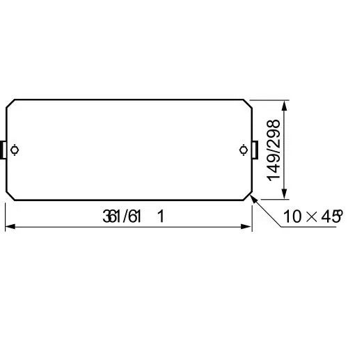 Szerelőlap DLP acél 150mm-ma 500mm-sz galvanizált Thalassa PLA/PHD Schneider NSYPMP500DLP