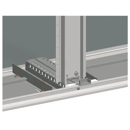 Alsó/felső keresztsín állítható (2db) 160mmx 50mmx 334mm fém natúr Spacial SM Schneider NSYSTBR4