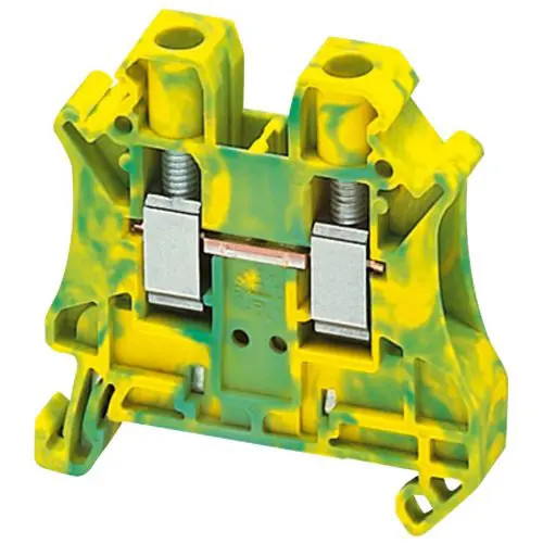 Földelő sorkapocs TS35 1-szintes 0.2-6mm2 zöld-sárga csavaros csavaros Linergy TR Schneider NSYTRV62PE