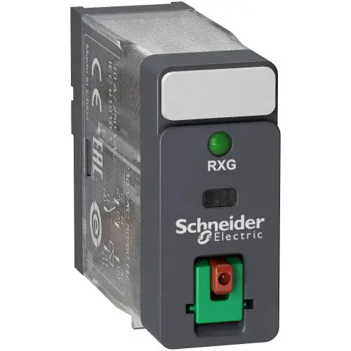 Csatolórelé 10A 1-v csúszósarus 10A 24VAC monostabil IP40 Zelio RXG Schneider RXG12B7