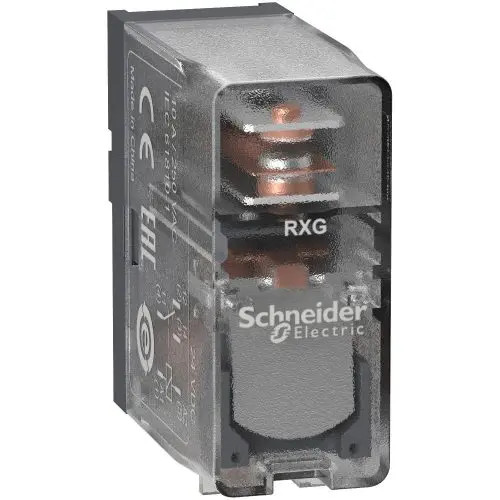 Csatolórelé 10A 1-v csúszósarus 10A 24VDC monostabil IP40 Zelio RXG Schneider RXG15BD