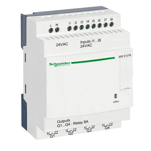 Vezérlőrelé 8DI 4DO /relé 24V/AC 8A Zelio Logic Schneider SR2E121B