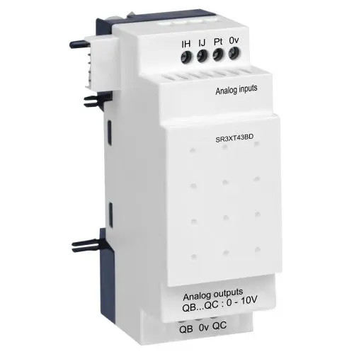 Vezérlőrelé 2AI 1AO 24V/DC 0.02A Zelio Logic Schneider SR3XT43BD